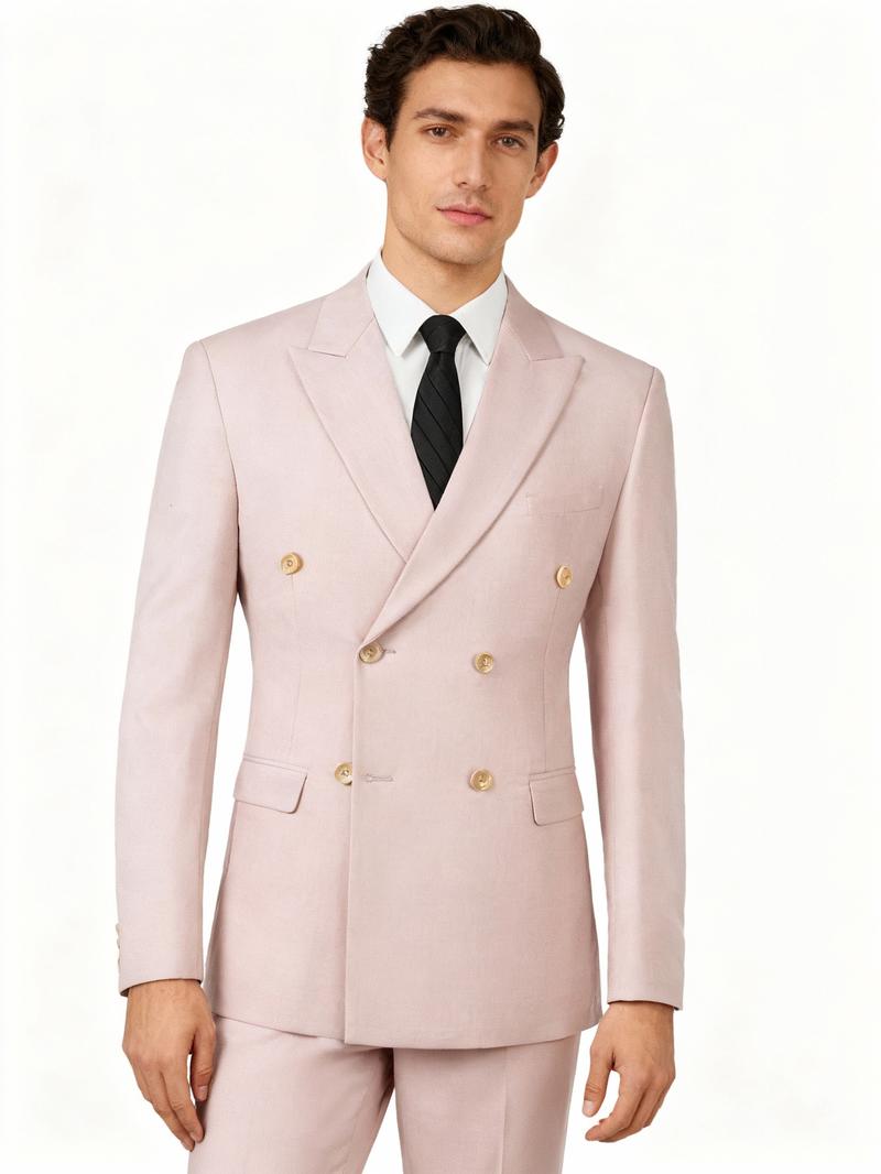 Men's Slim Fit 2-Piece Business Suits | Solid Color Wedding Groom Outfit | Custom Jacket, Vest & Trousers | Formal Office & Ceremony Attire | Versatile Business to Casual Wear Menswear