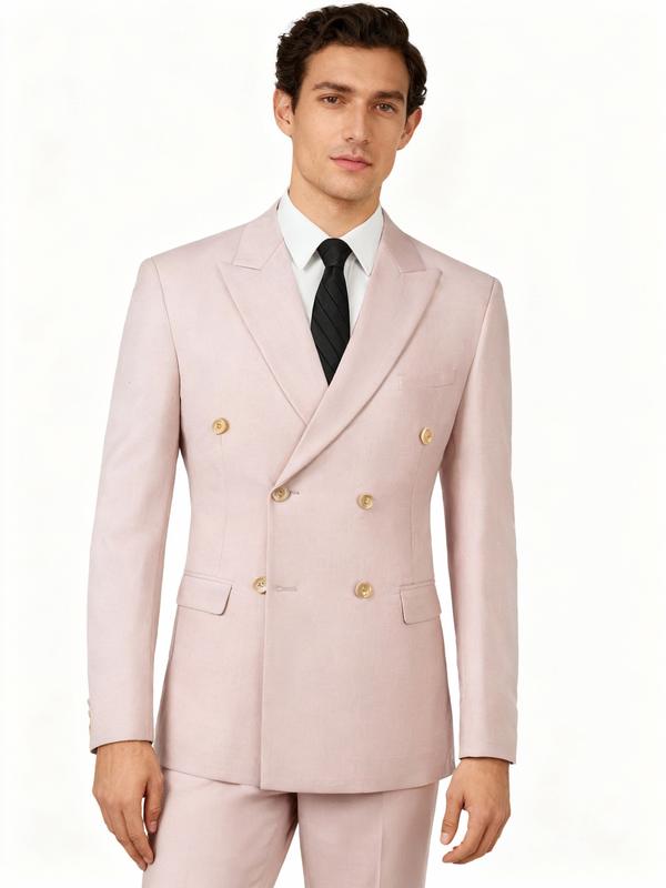 Men's Slim Fit 2-Piece Business Suits | Solid Color Wedding Groom Outfit | Custom Jacket, Vest & Trousers | Formal Office & Ceremony Attire | Versatile Business to Casual Wear Menswear